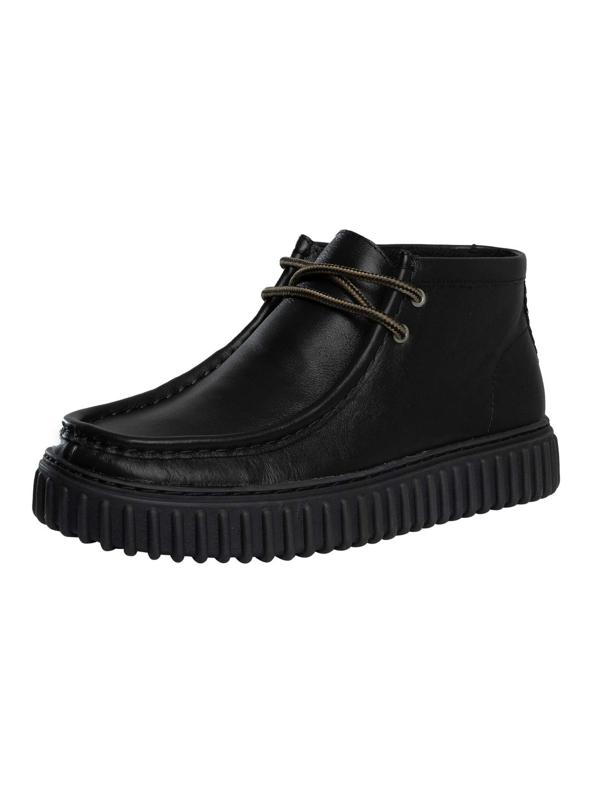 Clarks Men's Black Torhill Hi Leather Ankle Boots,Lace Up,Torhill 11-Standard Fit - Image 2