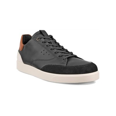 Ecco Men's  Streey Lite M Court Sneskers Black/Cognac/Limestone