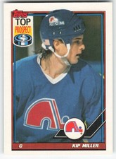 1991-92 Topps Kip Miller #387 Quebec Nordiques NM