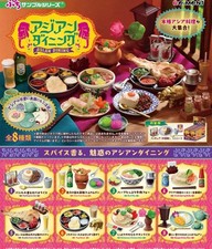 Re-Ment Miniatures Dollhouse Decoration Kitchen Asian Dining Set Rement