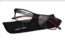 Foster Grant IRONMAN IM2000 Men's Reading Glasses BLACK RED 2.75