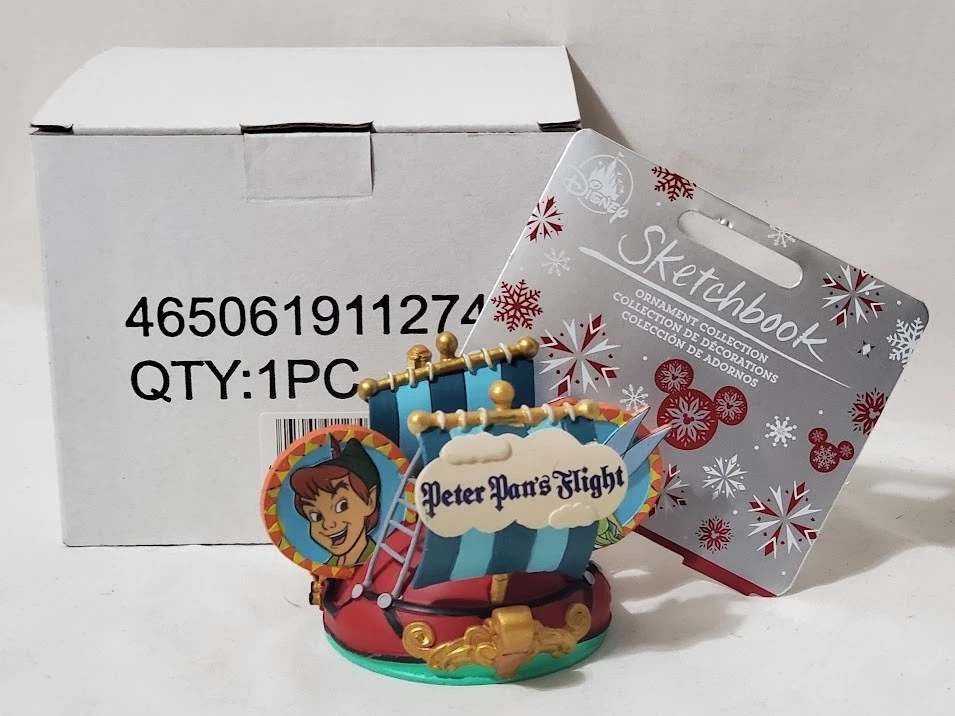 Disney Parks Peter Pan's Flight Mickey Ear Hat Ornament NIB - Image 3 of 4