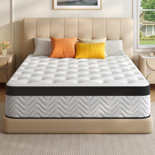 Queen Mattress, 12 Inch Hybrid Mattress in a Box, Memory Foam and Individual Poc