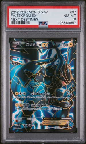 Zekrom-EX graded PSA 8 for sale on eBay