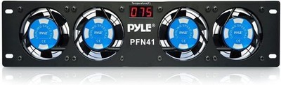 Pyle 19in Rack-Mount Equipment Cooling Fans - 110V/60Hz Power, 4 Cooler Master