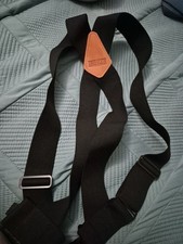 Duluth Trading Company Suspenders Black Elastic 2" Wide