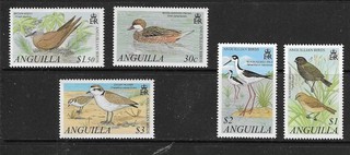 Anguilla BIRDS set of 5 MINT NH
