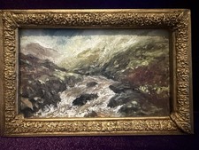 Welsh Landscape Oil On Canvas. By David Evans. After the storm. 