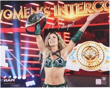 Maxxine Dupri Signed 16x20 Raising Women's Intercontinental Championship Photo