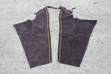 Barnstable Riding Brown Suede American Leather Full Chaps Size Large English