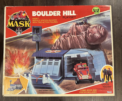 Kenner M.A.S.K. Boulder Hill Playset for 2.5 figures 1985 Vintage Empty Box Only