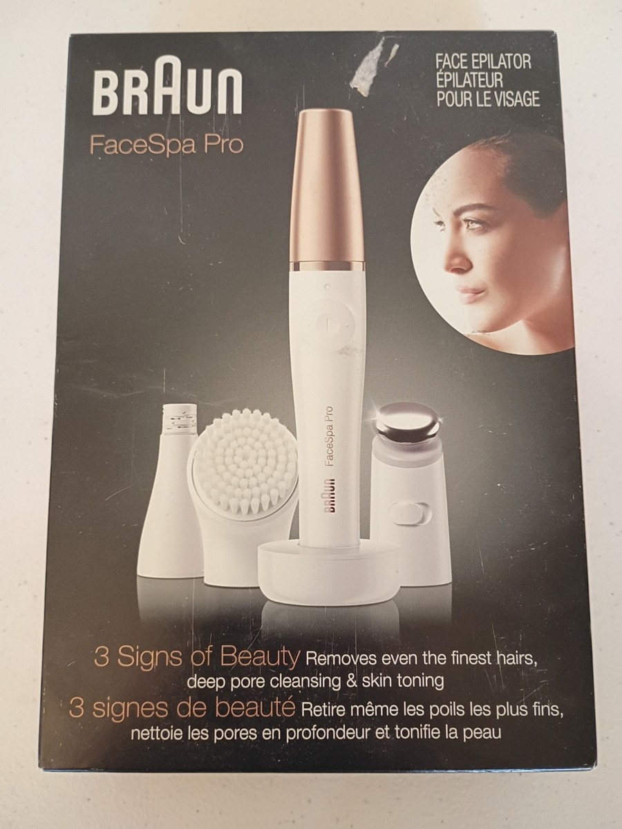 Braun FaceSpa Pro 910 Facial Epilator Cleansing Brush System