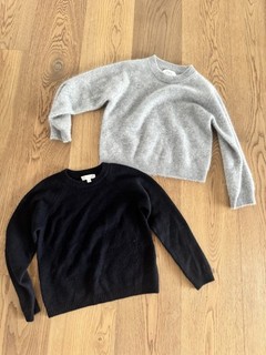 Estupendo suéter de niña 100% cachemira papá langosta Zara gris azul talla 122 128