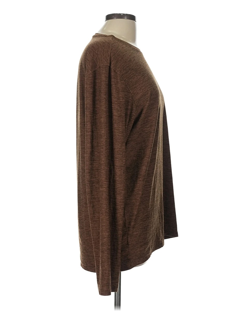 Outdoor Voices Women Brown Long Sleeve T-Shirt L View 3