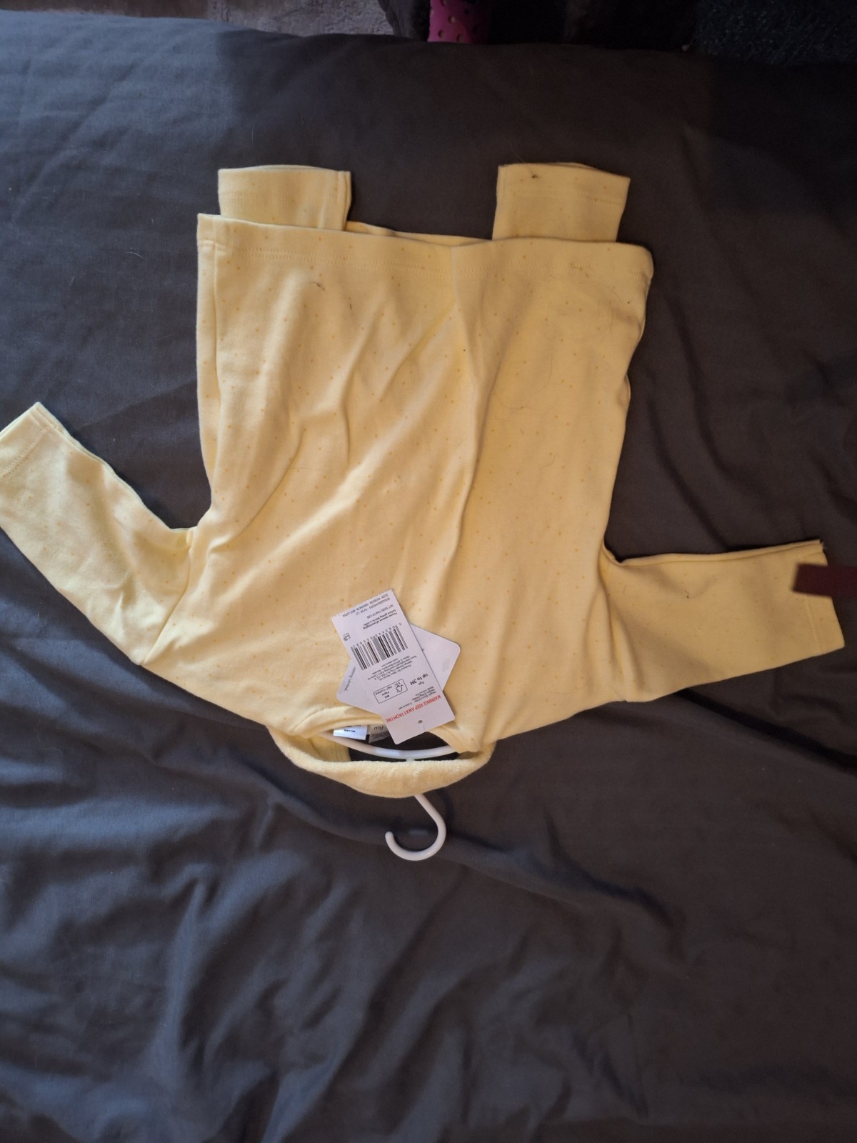 That's not my... Unisex 0-3M Yellow Cotton Jersey Chick Top Trousers Bib Set image 8