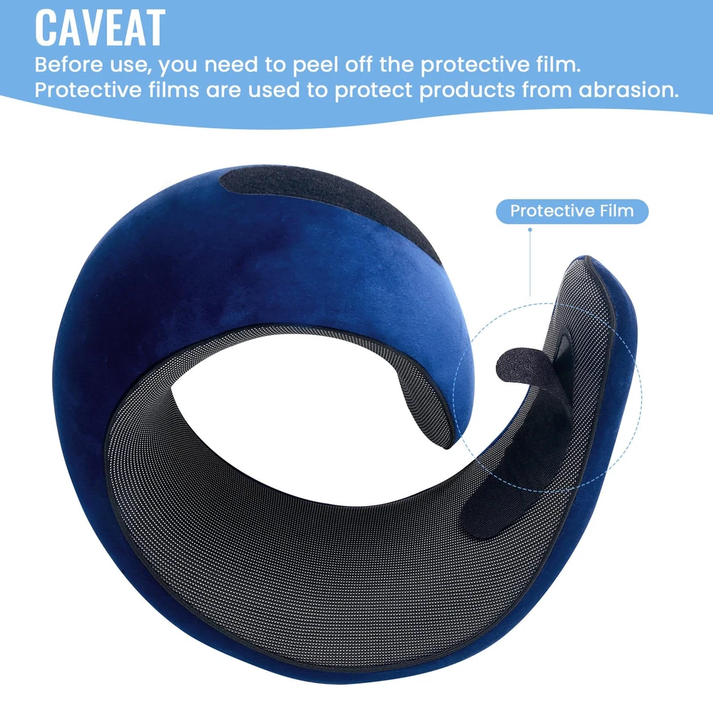 Memory Foam Travel Neck Pillow for Airplanes and Long Trips