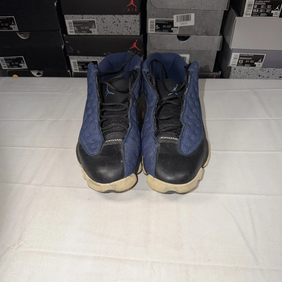 Nike Air Jordan XIII 2017 retrô baixo azul marinho bravo preto branco 310810-407 - Imagem 4 de 4