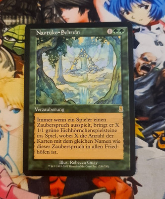 MTG Nantuko Shrine Nm   Odyssey Magic the Gathering  2001 OG Green Card Rare