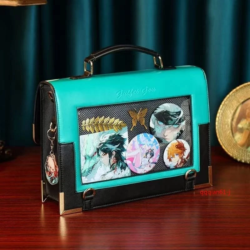 Genshin Impact Xiao Zhongli Kazuha Venti Spot Student Backpack Anime Bag Handbag - Image 3 of 4