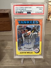 2024 Topps Heritage - Real One Autographs Austin Wells #ROA-AW (AU, RC)