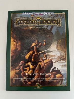 AD&D Forgotten Realms FR7 TSR 9252 HALL OF HEROES 1989 Softcover Game Accessory