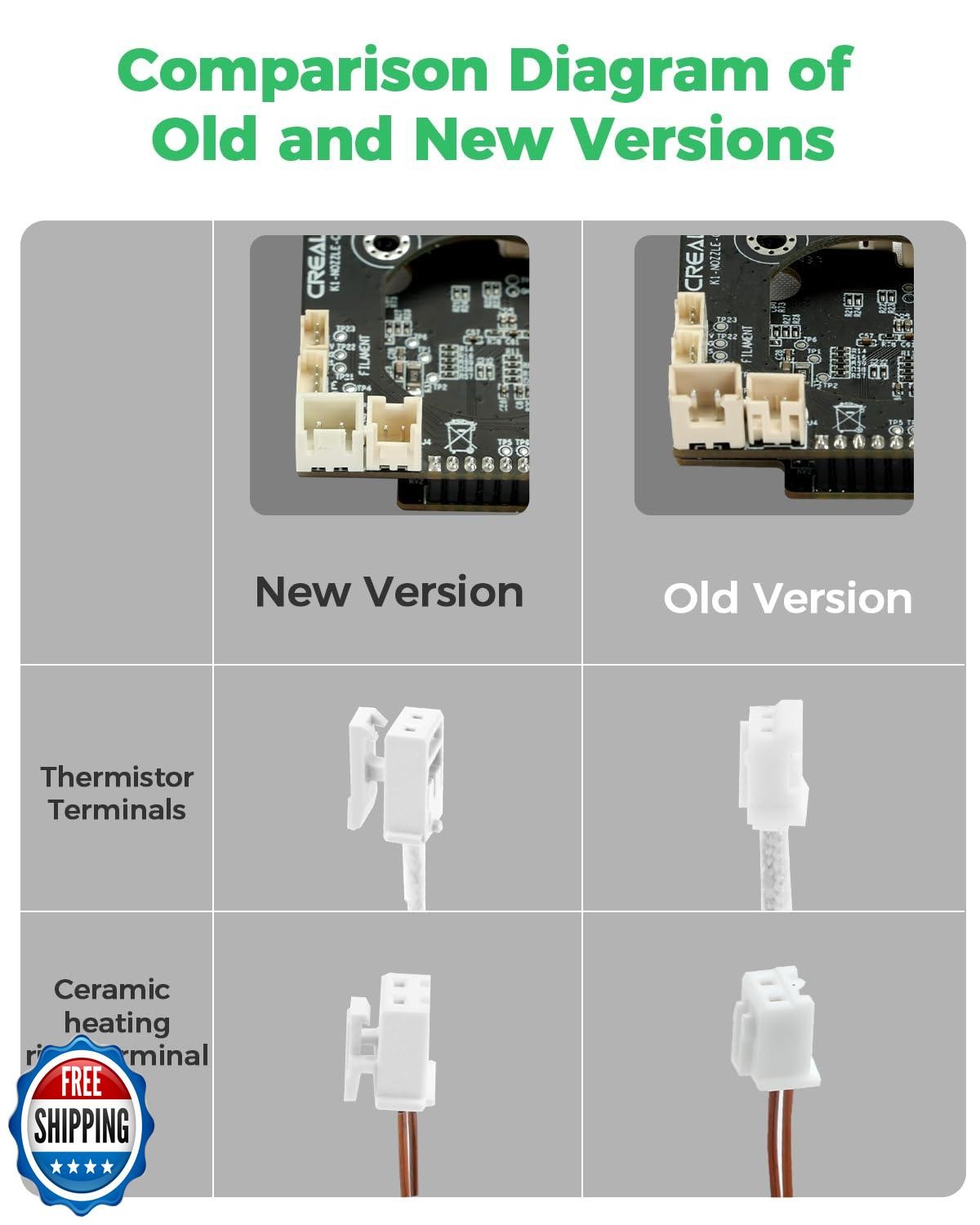 Creality K1/K1C/K1 SE/K1 MAX Hotend Adapter Plate PCB Upgrade Kit - OEM