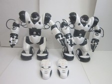 Lot of 2 WoWwee Robosapien RC Robots with 2 Remote Controls Both TESTED WORKING