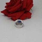 Sparkling Imitation Blue Stone Cocktail  Ring Size 7  CAT RESCUE — photo 3