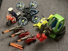 PLAYMOBIL Fahrzeuge: Bagger,Motorrad,Schneemobil,Drohne,3 Piratenkanonen