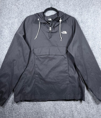 #ad The North Face Size Large Men#x27;s Black Hooded Anorak Pullover $49.99