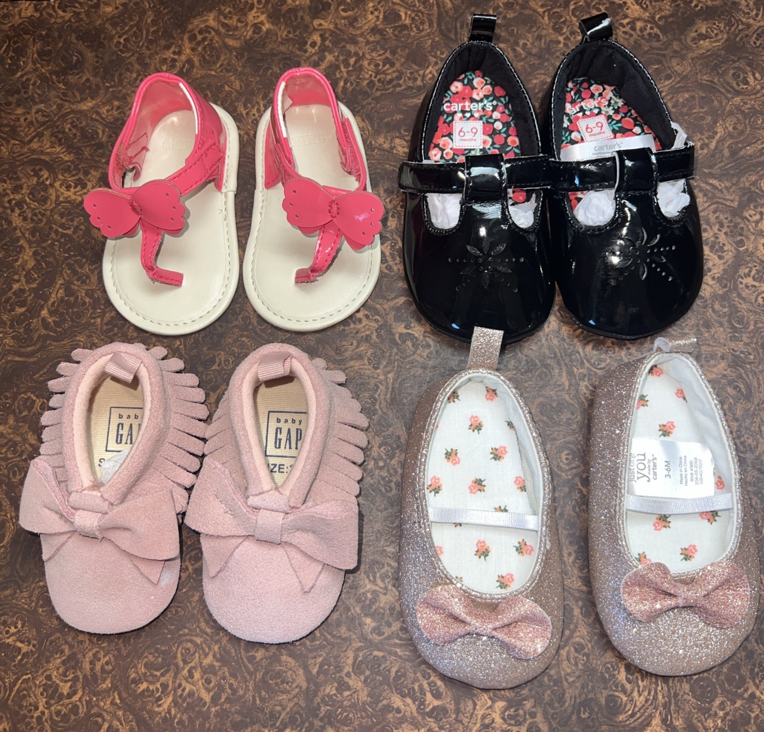 Baby Girl Mixed Name Brand Shoe Bundle And Mixed Sizes Multicolor