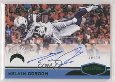 2018 Plates & Patches Leaps and Bounds Green 8/10 Melvin Gordon III Auto uk2