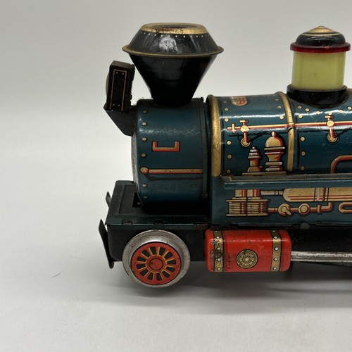De colección Juguete de Lata Locomotora Occidental Tren Motor "Marca de Comercio Juguetes Modernos" Japón! - Imagen 4 de 13