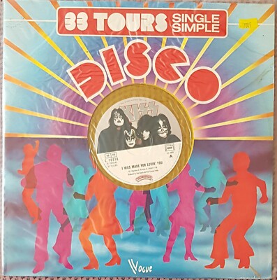 KISS - I WAS BORN FOR LOVING YOU RARE YELLOW VINYL 12 INCH SINGLE FROM FRANCE