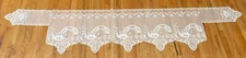 Heritage Lace Polyester White Tea Cup Mantel Scraf 20 x 90  "Beautiful" (128)