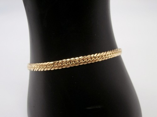 Cobra bracelet in 18 kt yellow gold (750) fish bone version - Picture 9 of 12