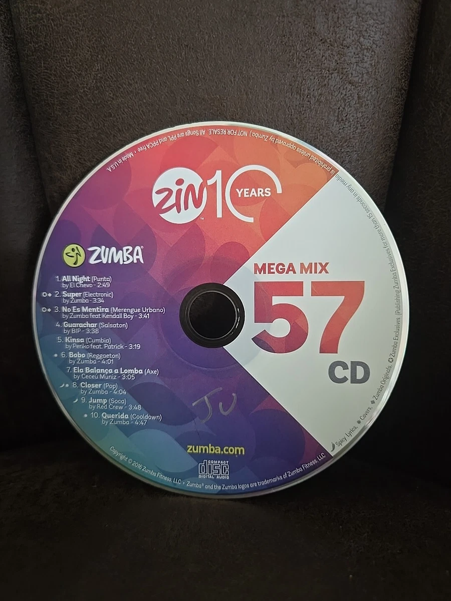 ZUMBA CD　Mega Mix 32~39　8枚セット ZUMBA Zin Mega Mix Motivational Fitness Music High Cardio