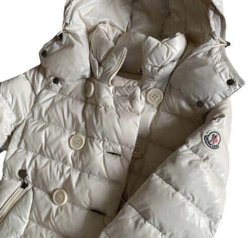 Moncler Double Breasted Big Buttons w Zip Padded Jacket WHITE 