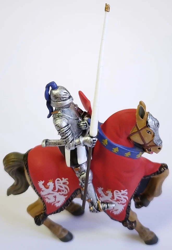 Cavalieri Torneo Medievale Frontline 54mm Bayard e Olivier Clisson Piombo - Immagine 2 di 4