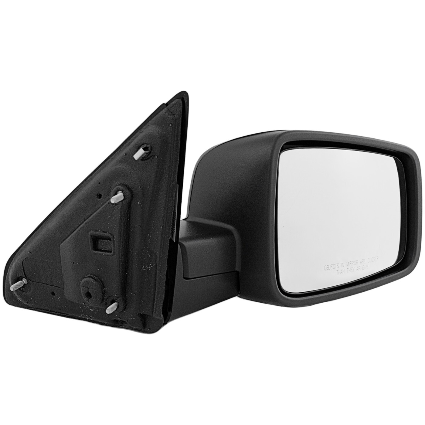 Pair Of Power Heated Side Mirrors For 2011-2012 Ram 1500 – Manual Fold With Memory & Puddle Lights – Chrome