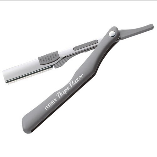 Feather Nape and Shave Body Razor Grey - Made in Japan FREE SHIPPING - Picture 5 of 7