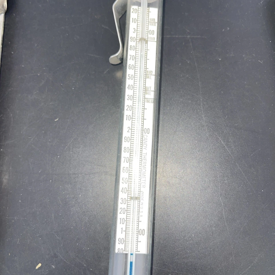 Vintage Glass Candy Icing Deep Fry Cooking Thermometer Chaney Taylor Springfield - Image 3 of 4