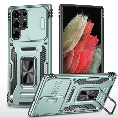 Custodia supporto antiurto per Samsung Galaxy S23 Ultra S22 S21 cover fotocamera scorrevole - Foto 33 di 61