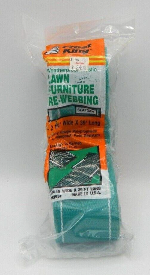 Frost King Lawn Furniture Rebing Seafoam Green 2 1/4" by 39 Feet