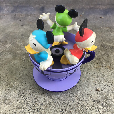 VINTAGE DISNEY MAD TEACUP TEA PARTY HUEY DEWEY LOUIE DIE CAST RIDE