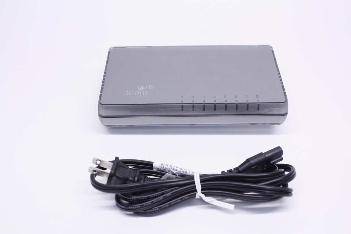 3COM/HP -3CFSU08/ V1405-8 ETHERNET SWITCH 8-PORT 10/100 w/ power