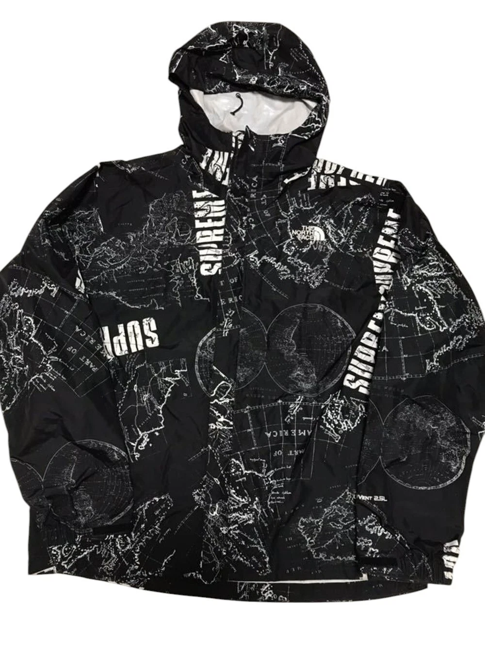 Veste noire VENTURE SUPREME X NORTH FACE SS2012