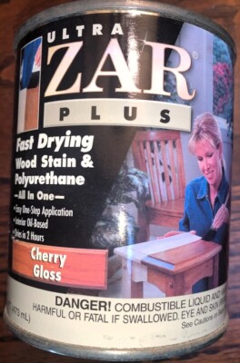 ZAR ULTRA PLUS 150 CHERRY/GLOSS Stain and Polyurethane All in One Pint