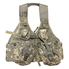 5pc. Fighting Load Carrier Vest w/ 4 MOLLE II Pouches ACU UCP US Army USGI NICE