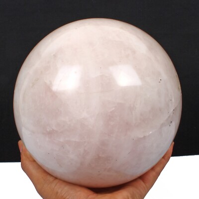 Large 9.8 Kilo Natural Rose Quartz Crystal Mineral Healing Gemstone Sphere Ball